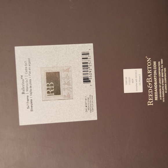 NIB - Reed & Barton Silver Ballerina 5x7 Frame - Picture 6 of 7